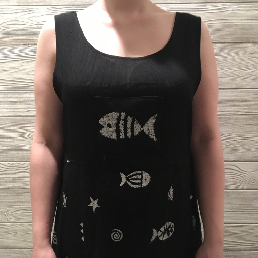 Dress Barn Black and White Dress. Size 8